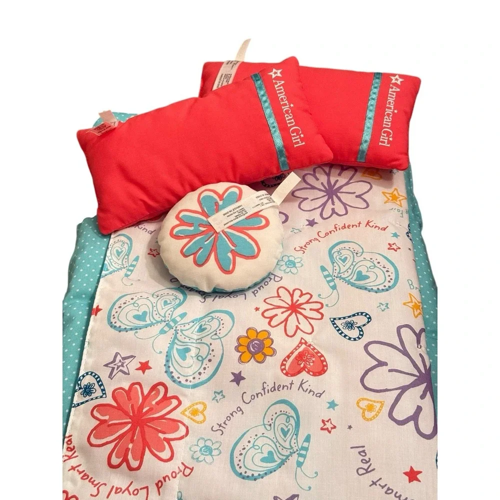 American Girl Doll‎ 2015 Floral Bed Collection Bedding Set & Mattress NO BED